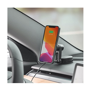 شارژر بی‌سیم موشی SnapTo Universal Car Mount Moshi SnapTo Wireless Universal Wireless Car Mount Holder Black